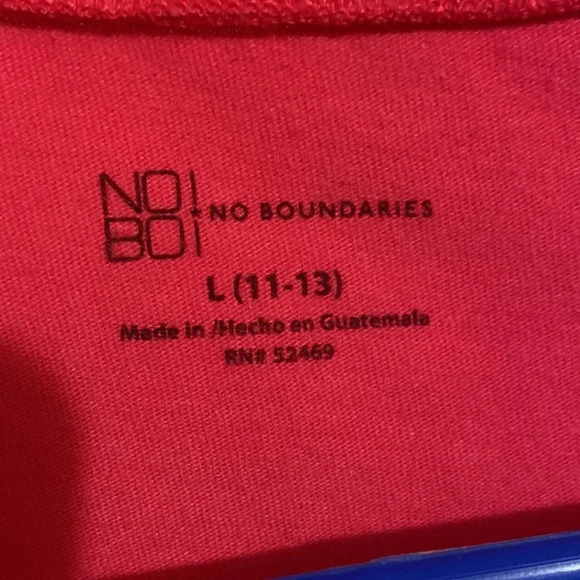 No Boundaries Barbie pink tee, juniors Large 11-13 - Picture 2 of 5
